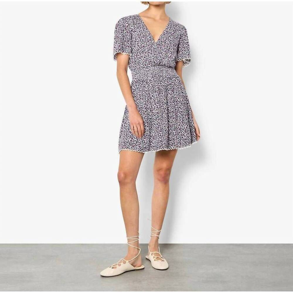 NEW APRICOT ditsy print dress in purple - Picture 4 of 5